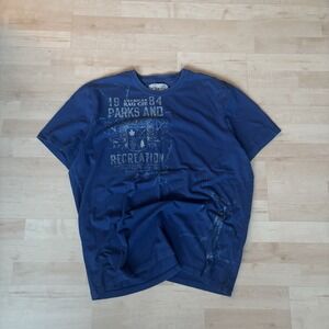 American Rag Blue Affliction Style Graphic T Shirt Sz XXL